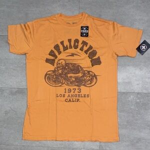 Affliction Mustard Motorcycle Graphic Tee